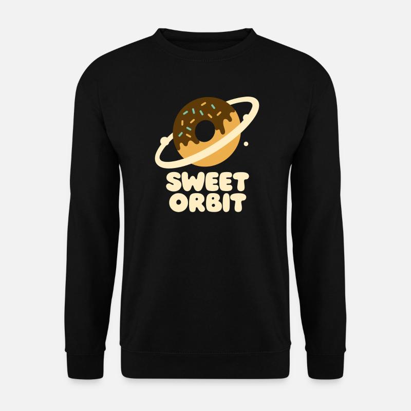Süßer Orbit Donutplanet - Unisex Pullover - Schwarz
