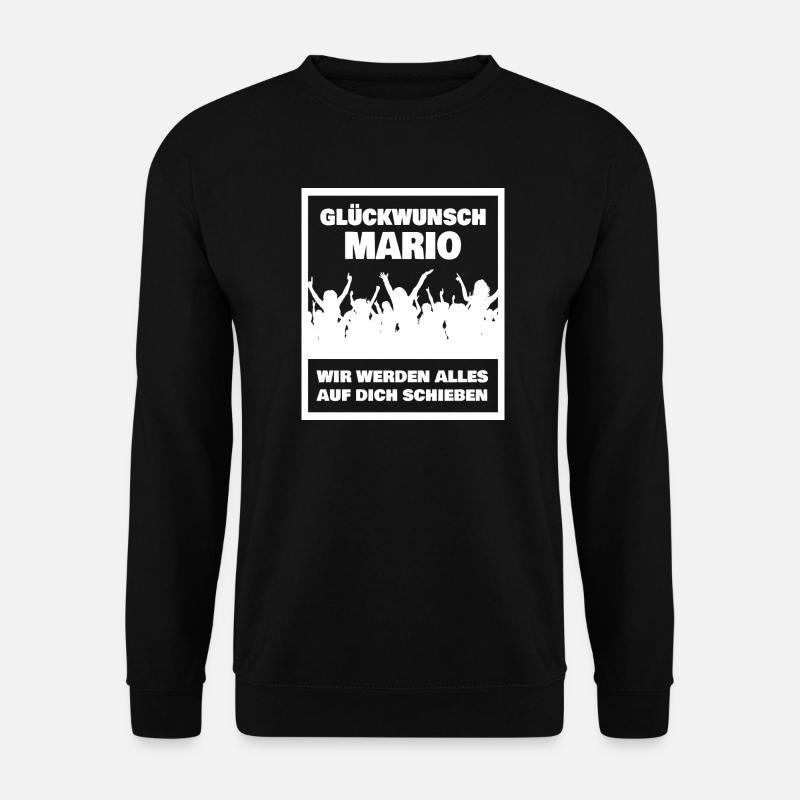 Mario - Unisex Pullover - Schwarz