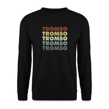 Tromso - Norway - Norge - Norwegen - Skandinavien - Unisex Pullover - Schwarz - Vorne - Alina (178cm) & Michal (187cm)