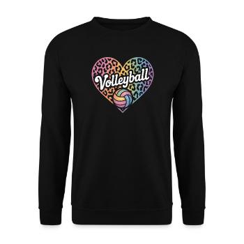 Volleyball - Unisex Pullover - Schwarz - Vorne - Alina (178cm) & Michal (187cm)