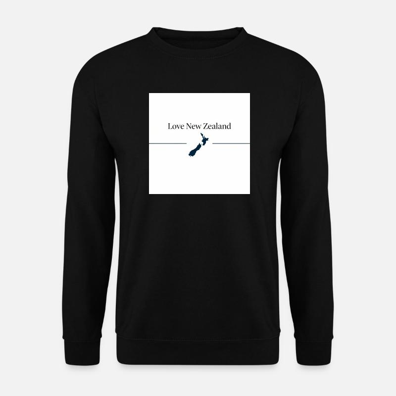 Liebe Neuseeland Silhouette - Unisex Pullover - Schwarz