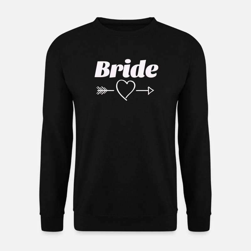 Braut Herz Pfeil Design - Unisex Pullover - Schwarz