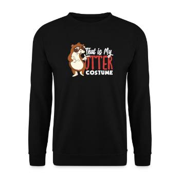 Seeotter Kostüm - Unisex Pullover - Schwarz - Vorne - Alina (178cm) & Michal (187cm)