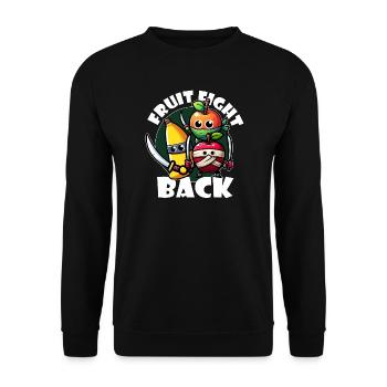 Fruit Fight Back - Sweat-shirt Unisexe - noir - Devant - Alina (178cm) & Michal (187cm)
