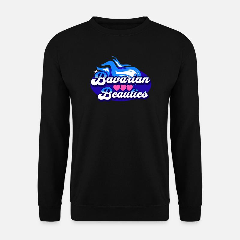 Bavarian Beauties mit Herz - Unisex Pullover - Schwarz