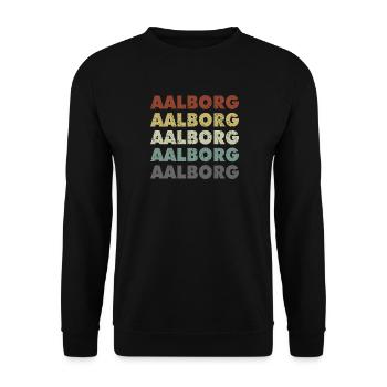 Aalborg - Denmark - Dänemark - Skandinavien - Unisex Pullover - Schwarz - Vorne - Alina (178cm) & Michal (187cm)
