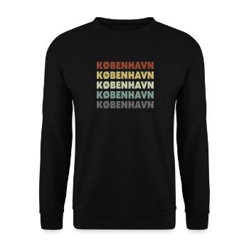 Copenhagen - Kobenhavn - Denmark - Dänemark - Unisex Sweatshirt - black - Front - Alina (178cm) & Michal (187cm)