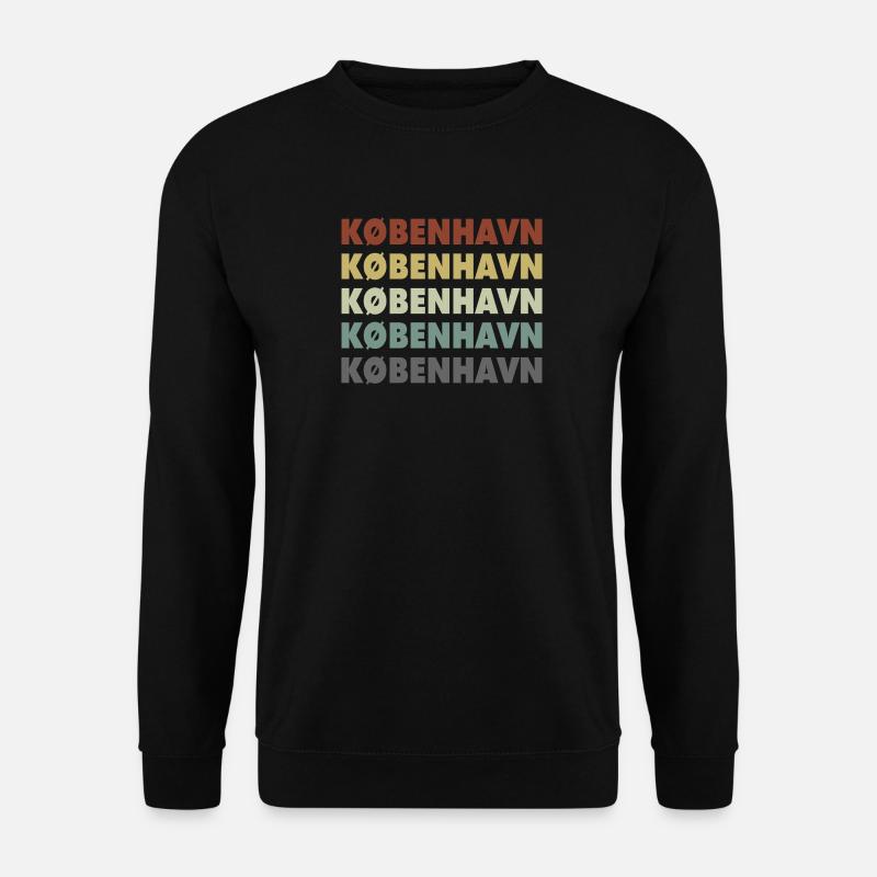 Copenhagen - Kobenhavn - Denmark - Dänemark - Unisex Pullover - Schwarz