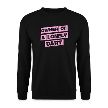 Fléchettes Chemise Sweat à capuche Propriétaire d’une fléchette solitaire - Sweat-shirt Unisexe - noir - Devant - Alina (178cm) & Michal (187cm)