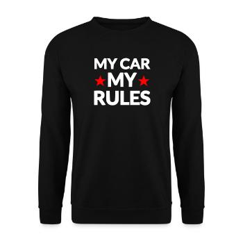 Voiture - Sweat-shirt Unisexe - noir - Devant - Alina (178cm) & Michal (187cm)