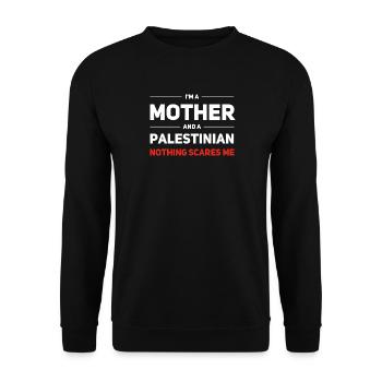 Mère et Palestinien - Rien ne me fait peur - Sweat-shirt Unisexe - noir - Devant - Alina (178cm) & Michal (187cm)