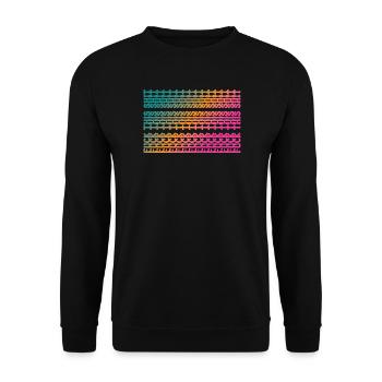 FUCK THIS SHIT - Sarcasm, Funny Message - Unisex Sweatshirt - black - Front - Alina (178cm) & Michal (187cm)