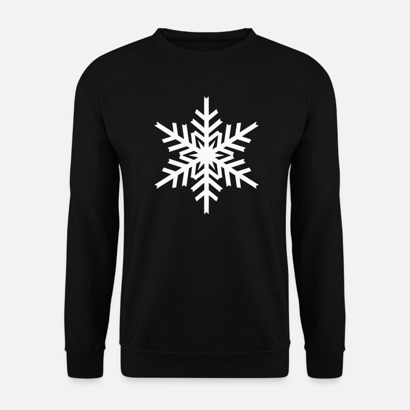 Flocon de neige géométrique - Sweat-shirt Unisexe - noir
