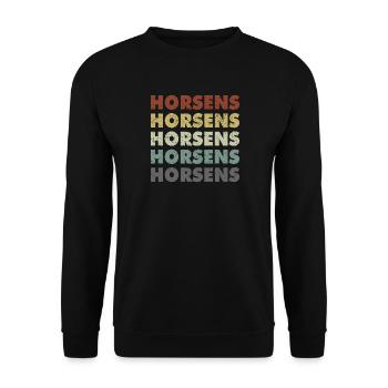 Horsens - Denmark - Denmark - Scandinavia - Unisex Sweatshirt - black - Front - Alina (178cm) & Michal (187cm)
