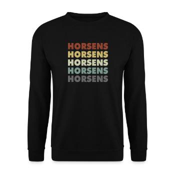 Horsens - Denmark - Denmark - Scandinavia - Unisex Sweatshirt - black - Front - Alina (178cm) & Michal (187cm)