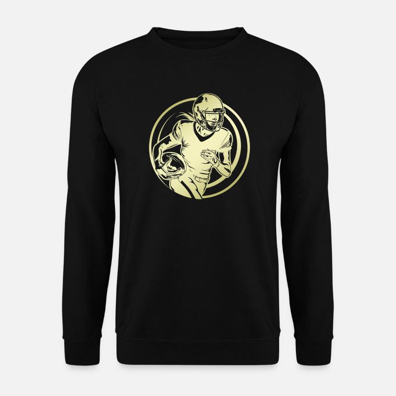 American Football Silhouette - Unisex Pullover - Schwarz