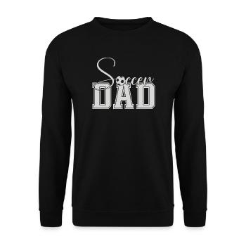 Soccer Dad Varsity Block Text - Unisex Sweatshirt - black - Front - Alina (178cm) & Michal (187cm)