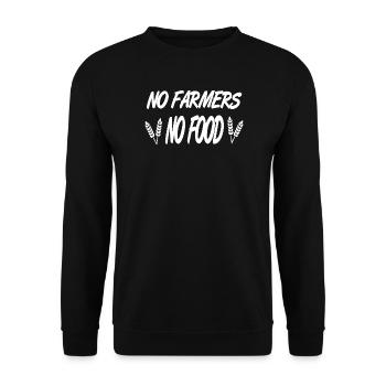 cultivateur - Sweat-shirt Unisexe - noir - Devant - Alina (178cm) & Michal (187cm)