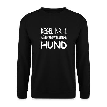 canine - Sweat-shirt Unisexe - noir - Devant - Alina (178cm) & Michal (187cm)