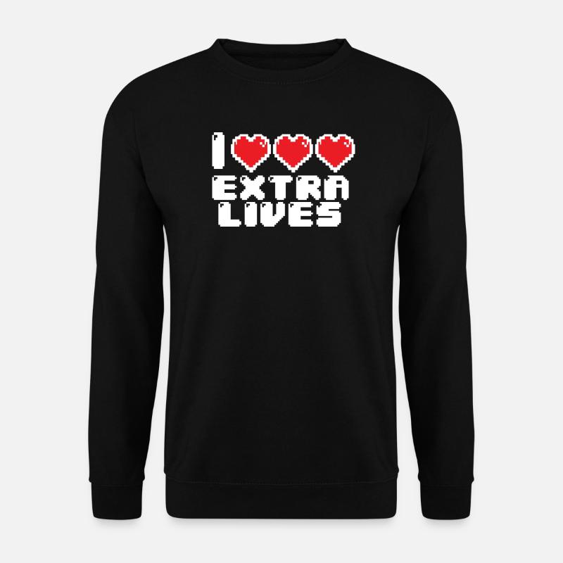 Extremes Pixel-Herz - Unisex Pullover - Schwarz