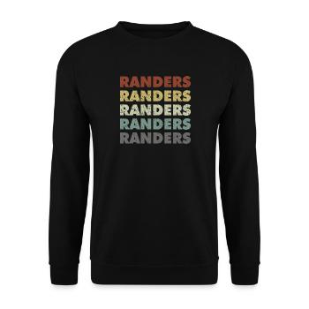 Randers - Denmark - Denmark - Scandinavia - Unisex Sweatshirt - black - Front - Alina (178cm) & Michal (187cm)
