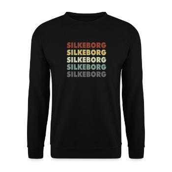 Silkeborg - Denmark - Denmark - Scandinavia - Unisex Sweatshirt - black - Front - Alina (178cm) & Michal (187cm)