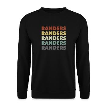 Randers - Denmark - Denmark - Scandinavia - Unisex Sweatshirt - black - Front - Alina (178cm) & Michal (187cm)