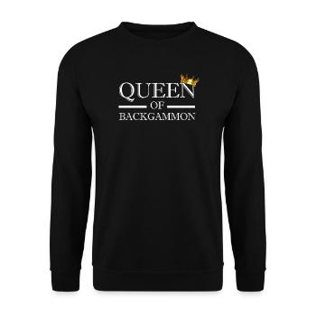 Reine Du Backgammon - Sweat-shirt Unisexe - noir - Devant - Alina (178cm) & Michal (187cm)