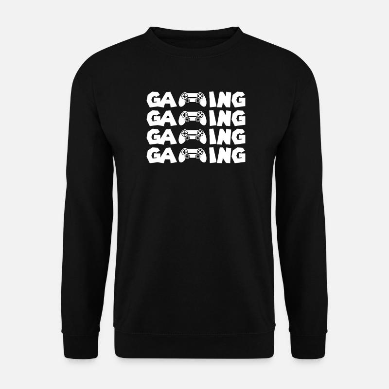 Gaming Glyphs Controller Muster - Unisex Pullover - Schwarz