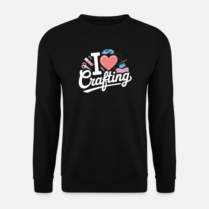 Ich liebe Basteln - Unisex Pullover - Schwarz