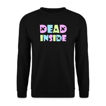 Dead Inside Kawaii Emo Punk Rock Anime Gothique Goth - Sweat-shirt Unisexe - noir - Devant - Alina (178cm) & Michal (187cm)