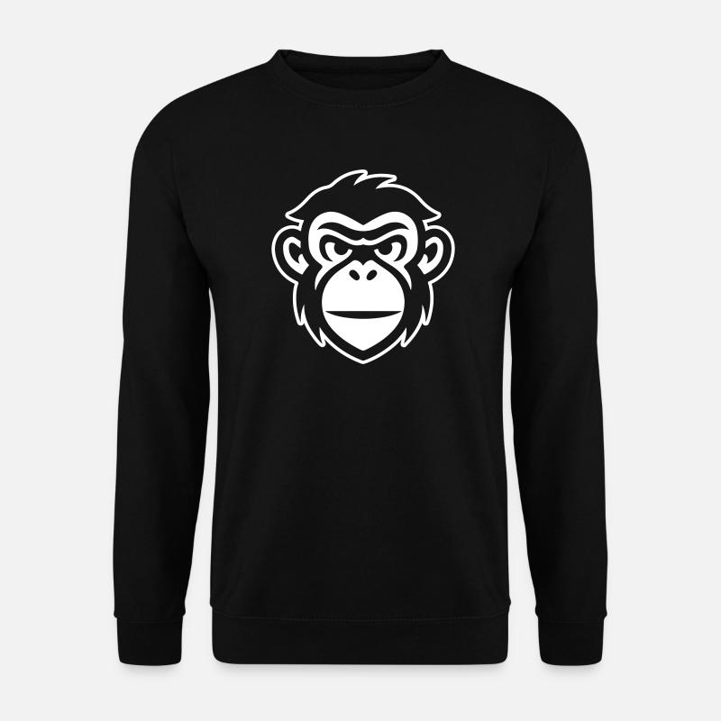 Monkey Head - Unisex Sweatshirt - black