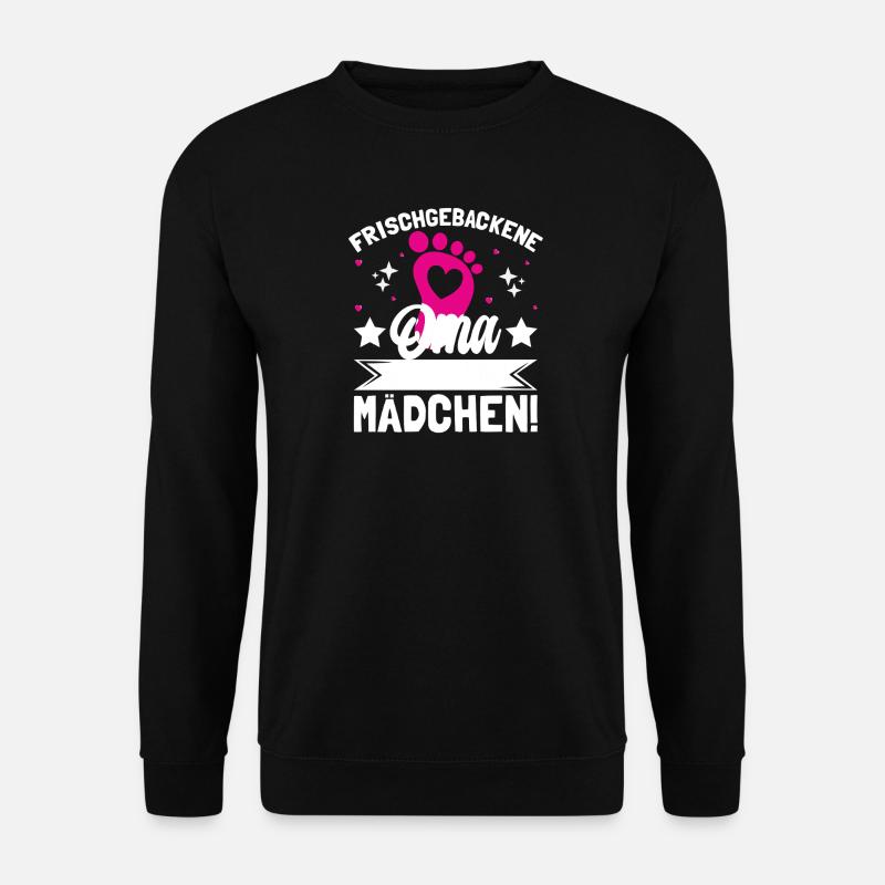Frischgebackene Oma Es ist ein Mädchen! - Unisex Pullover - Schwarz