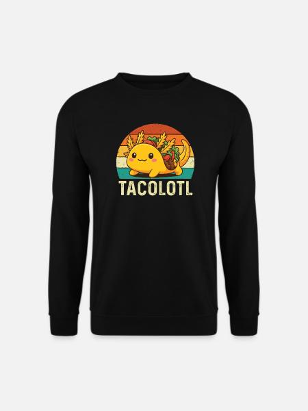 Tacolotl Süßes Axolotl Taco Mashup - Unisex Pullover - Schwarz
