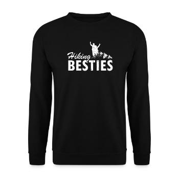 Hiking Adventure Friends Trail Buddies Together - Unisex Sweatshirt - black - Front - Alina (178cm) & Michal (187cm)