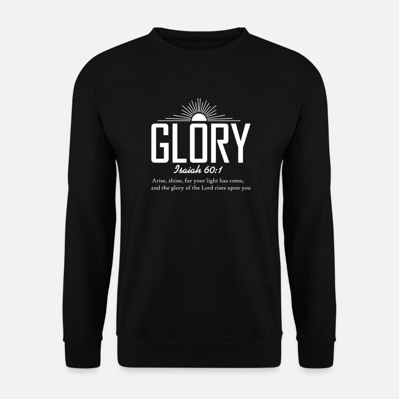 Glory Sunrise Bible Verses - Unisex Sweatshirt - black