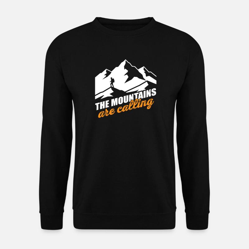 Mountains Calling - Mountain Motif - Unisex Sweatshirt - black
