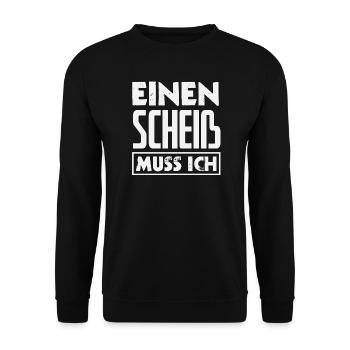 N shit I have to – middle finger - Unisex Sweatshirt - black - Front - Alina (178cm) & Michal (187cm)