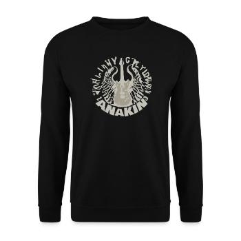 Guitare Anakin - Sweat-shirt Unisexe - noir - Devant - Alina (178cm) & Michal (187cm)
