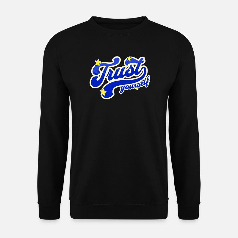 Confiance en soi Script Étoilé - Sweat-shirt Unisexe - noir