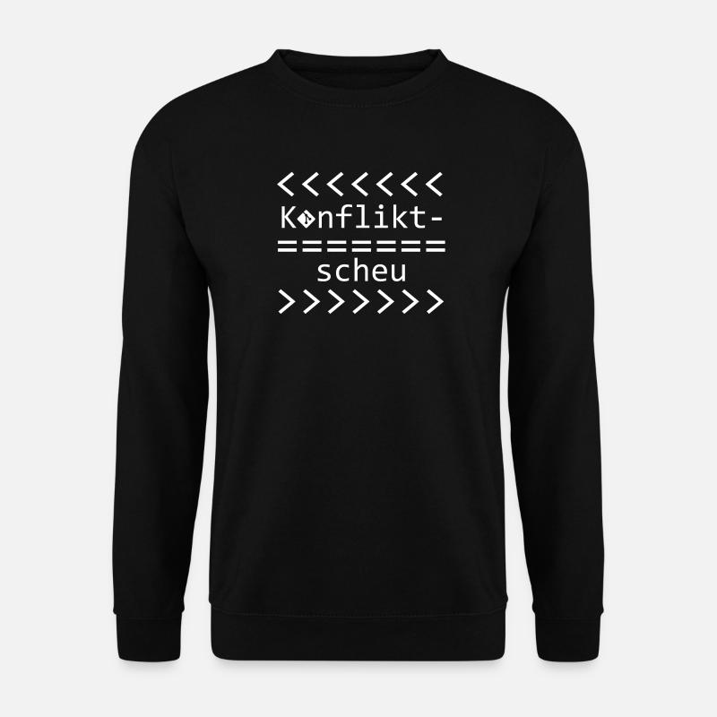 Konfliktscheu Git Nerd Shirt - Unisex Pullover - Schwarz