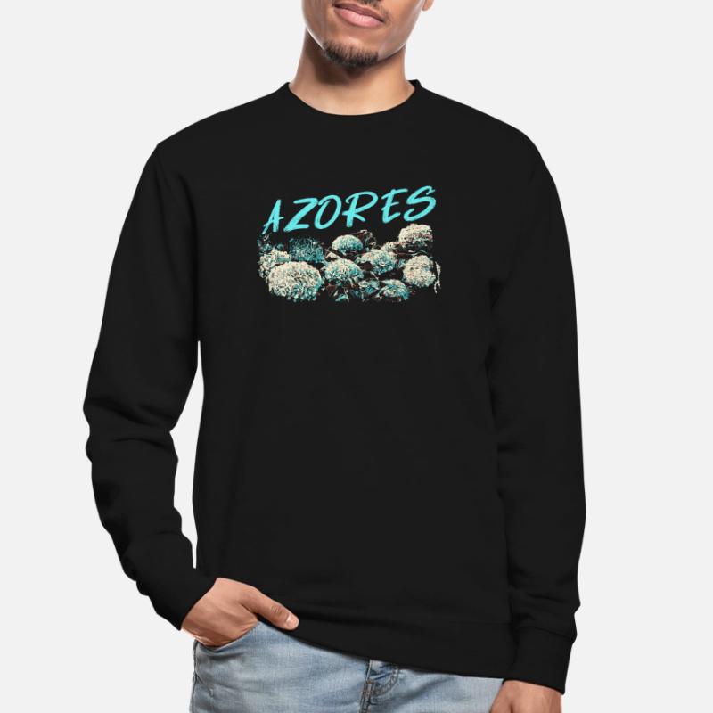 Azores Hydrangea, Blue Hydrangeas Unisex Sweatshirt