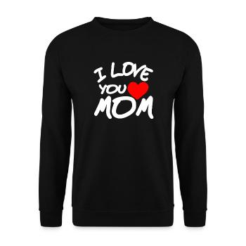 Mutter - Unisex Pullover - Schwarz - Vorne - Alina (178cm) & Michal (187cm)