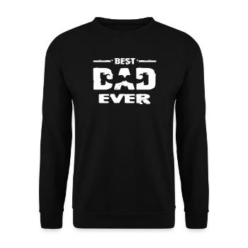 Bester Papa Der Welt Geschenke Vater Weihnachten - Unisex Pullover - Schwarz - Vorne - Alina (178cm) & Michal (187cm)