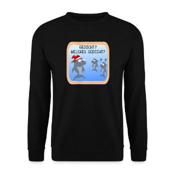 CHRISTMAS TRADITION CHRISTMAS POEMS - Unisex Sweatshirt - black - Front - Alina (178cm) & Michal (187cm)