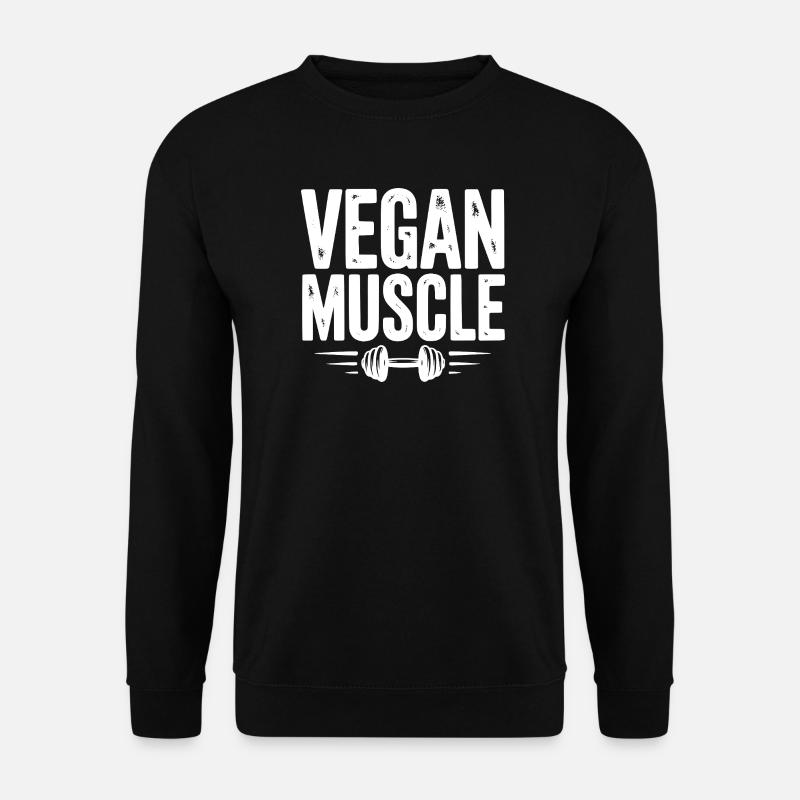 Vegane Muskeln - Unisex Pullover - Schwarz