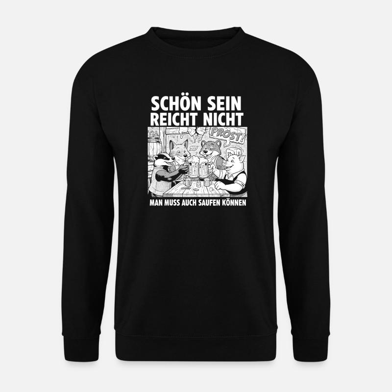 Cheers at the beer table - Unisex Sweatshirt - black