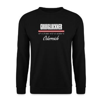 Großglockner - Unisex Pullover - Schwarz - Vorne - Alina (178cm) & Michal (187cm)