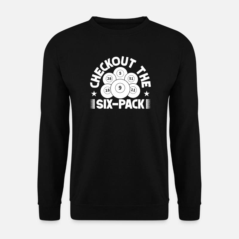 Bingo Player Checkout The Six-Pack Bingo - Unisex Pullover - Schwarz