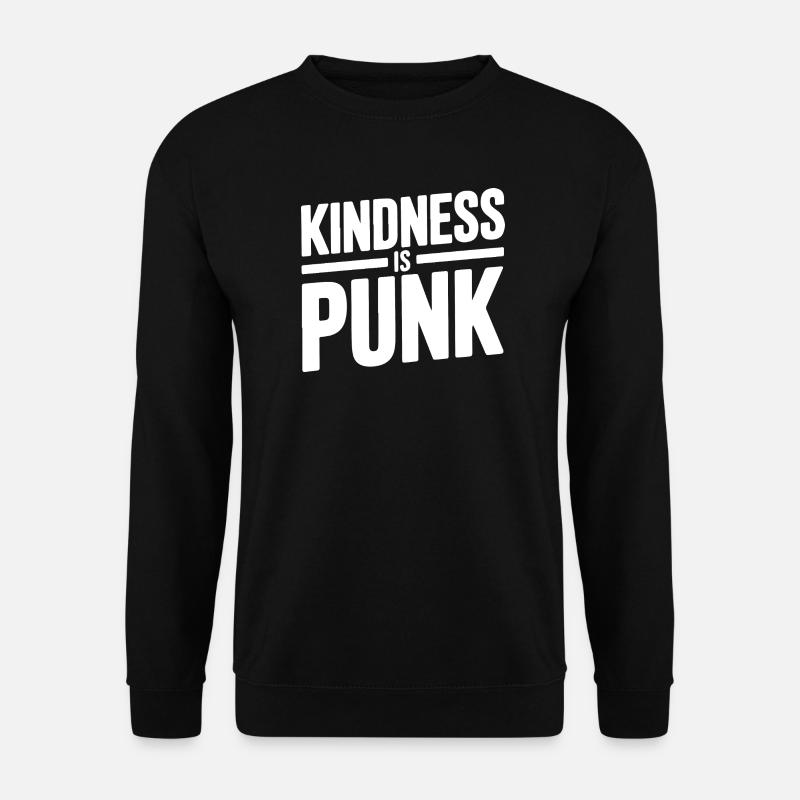 Freundlichkeit ist Punk - Unisex Pullover - Schwarz